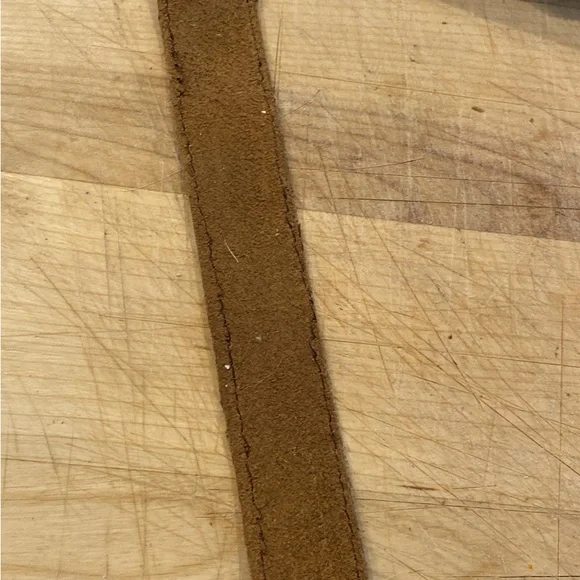 LV bracelets with leather backing. Bracelets measure 8.25” and 3/4 inches wide. - Picture 3 of 3